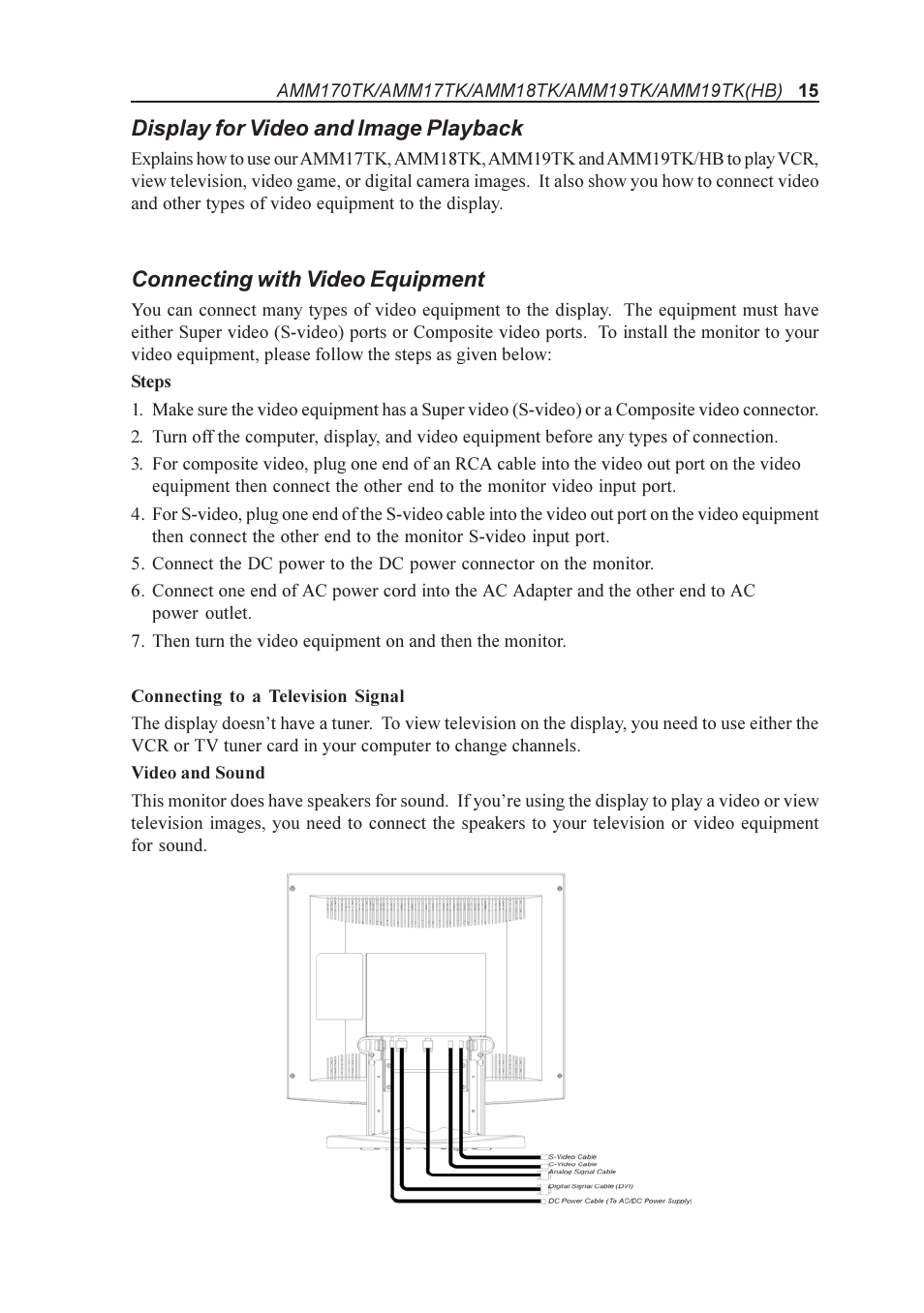 Elo TouchSystems AMM170TK User Manual | Page 15 / 37