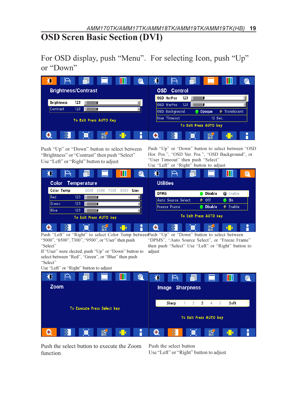 Elo TouchSystems AMM170TK User Manual | Page 19 / 37