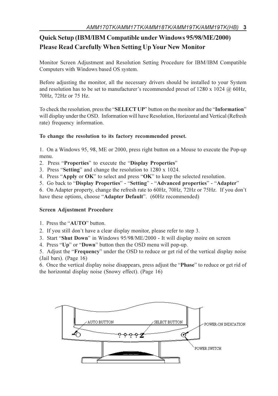 Elo TouchSystems AMM170TK User Manual | Page 3 / 37