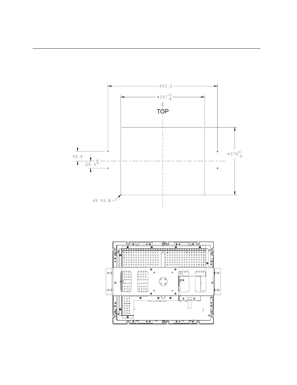 Panel cut outs | Elo TouchSystems 1767L Series User Manual | Page 13 / 54