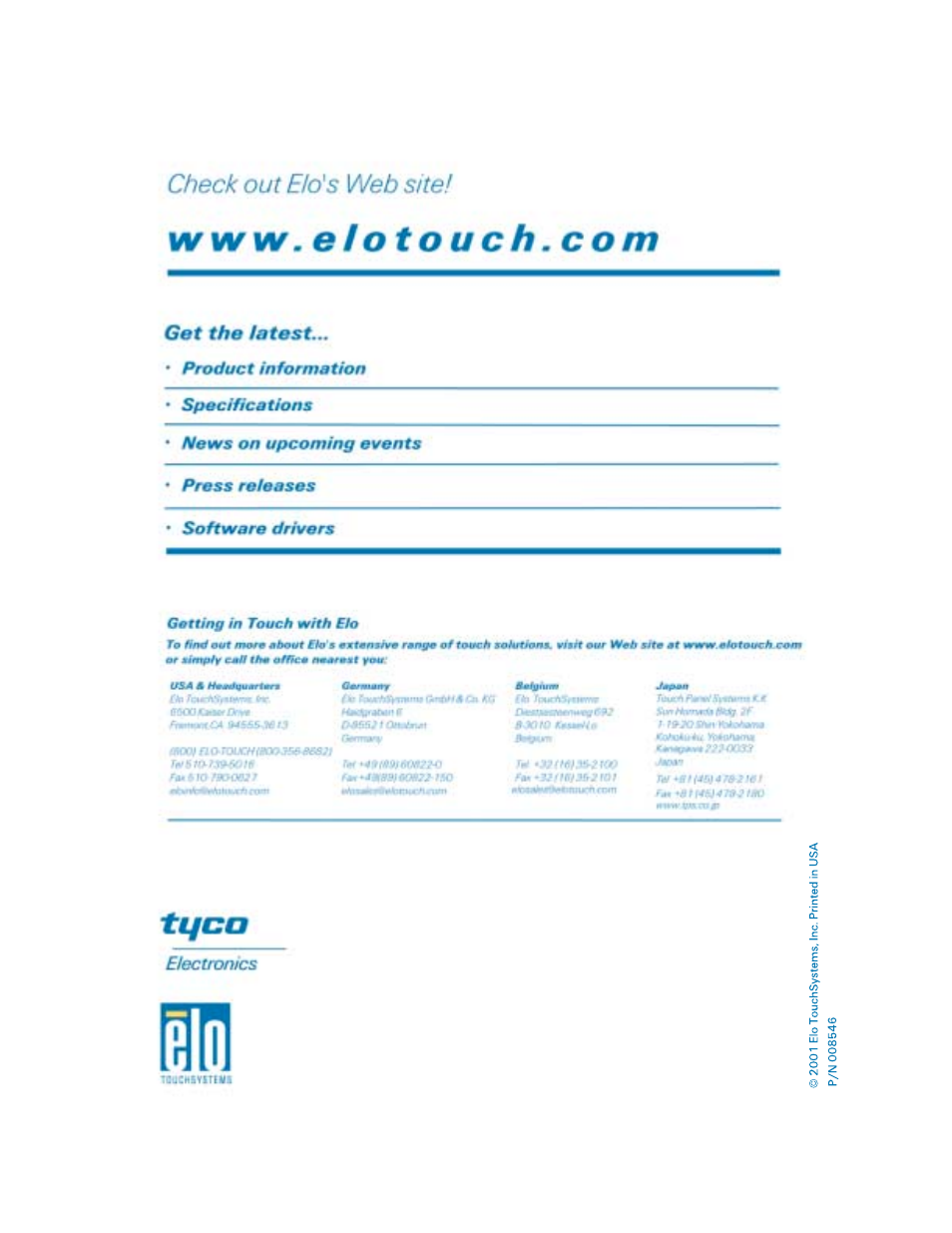 Elo TouchSystems 1224L User Manual | Page 43 / 43