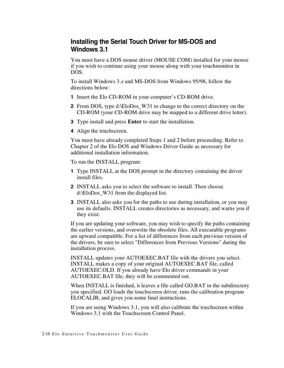 Elo TouchSystems 1746L User Manual | Page 20 / 45