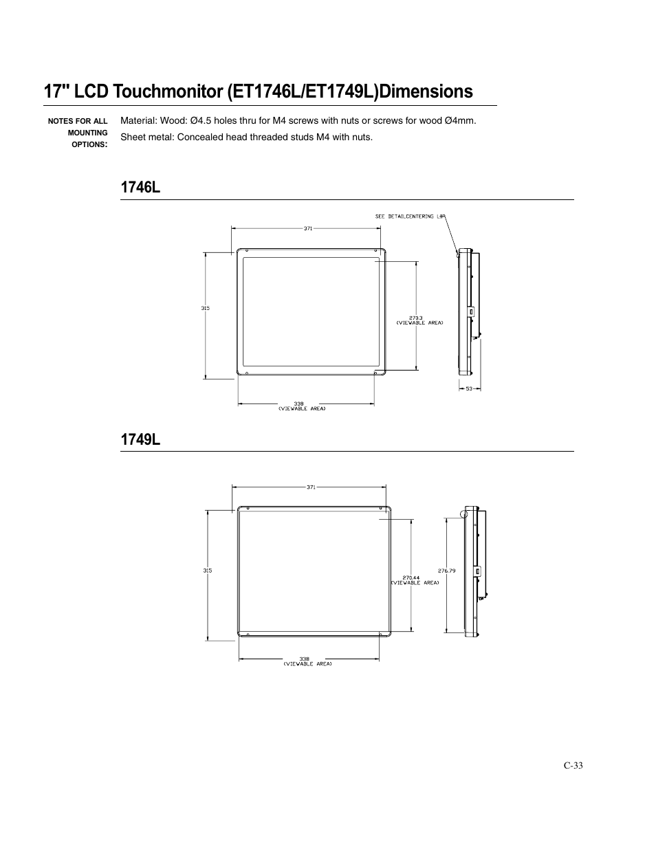 Elo TouchSystems 1746L User Manual | Page 37 / 45