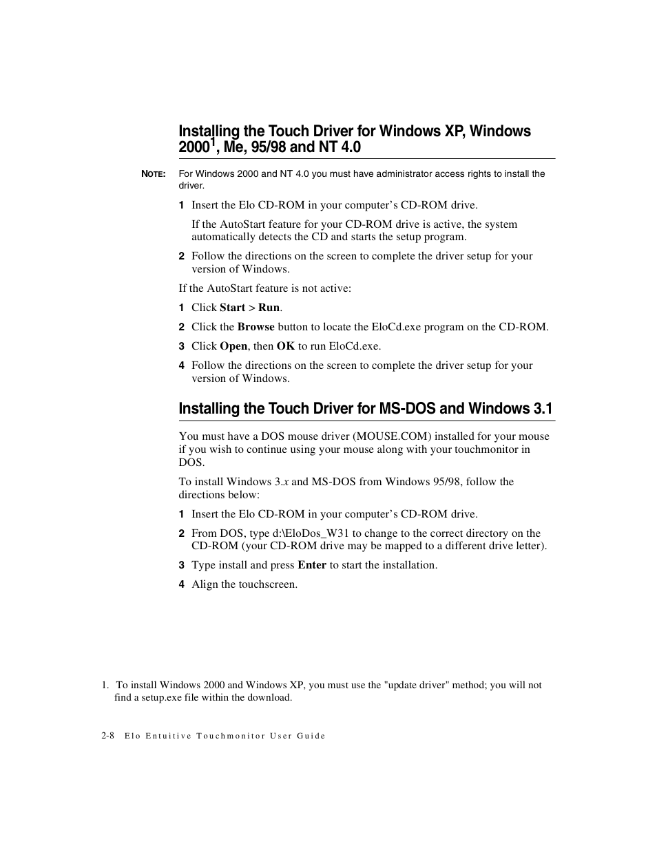 Elo TouchSystems ET1X8XC-4XWA-1 User Manual | Page 13 / 40