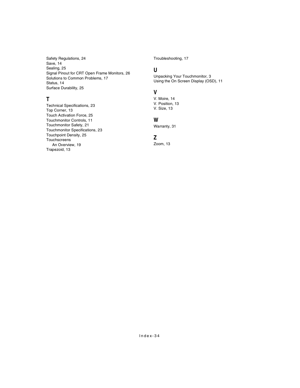 Elo TouchSystems ET1X8XC-4XWA-1 User Manual | Page 39 / 40