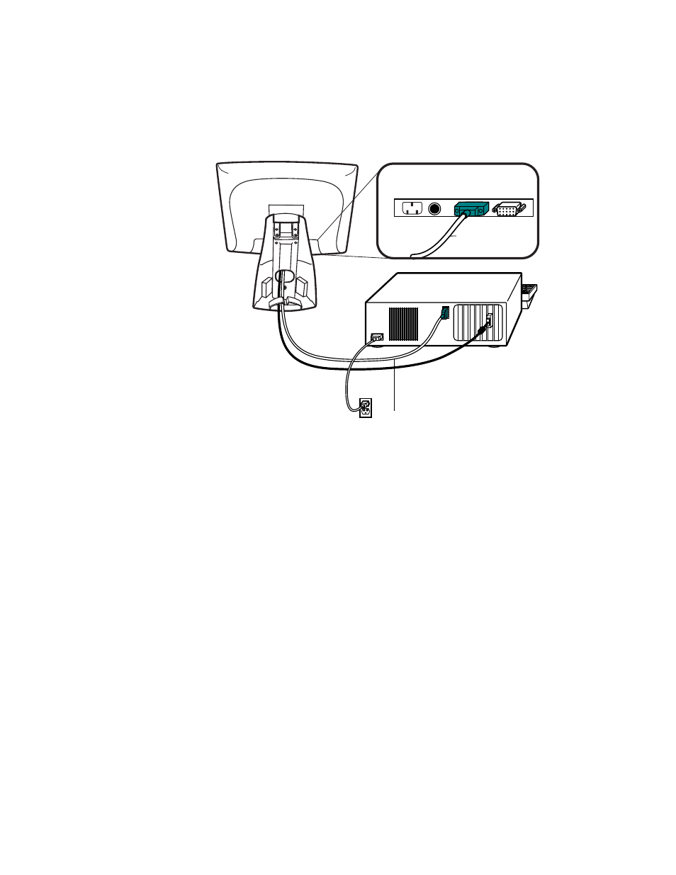 Connecting the serial touchscreen cable, Step 3-connecting the serial touchscreen cable | Elo TouchSystems 1525L User Manual | Page 12 / 181