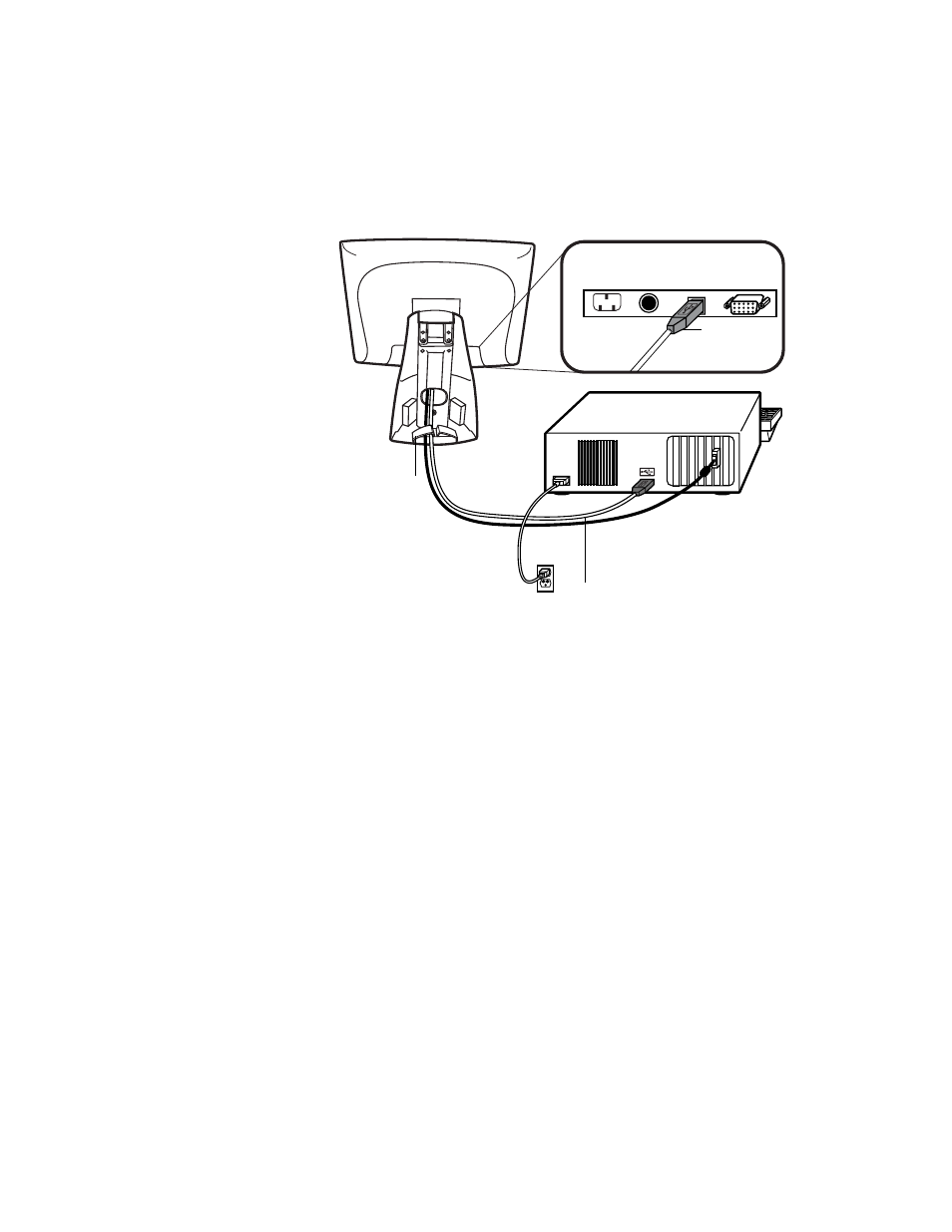 Connecting the usb touchscreen cable, Step 3-connecting the usb touchscreen cable | Elo TouchSystems 1525L User Manual | Page 18 / 181