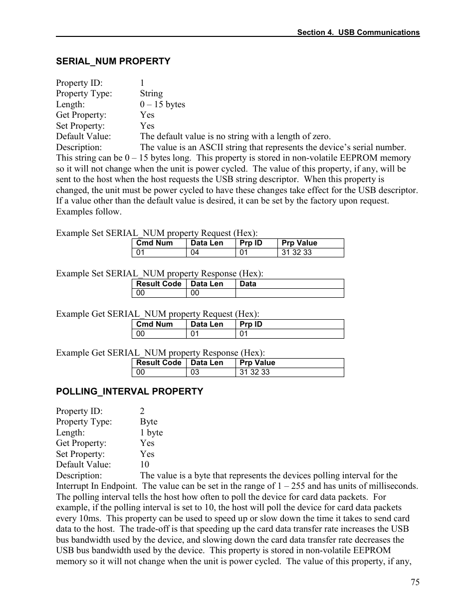 Serial_num property, Polling_interval property | Elo TouchSystems 1525L User Manual | Page 78 / 181