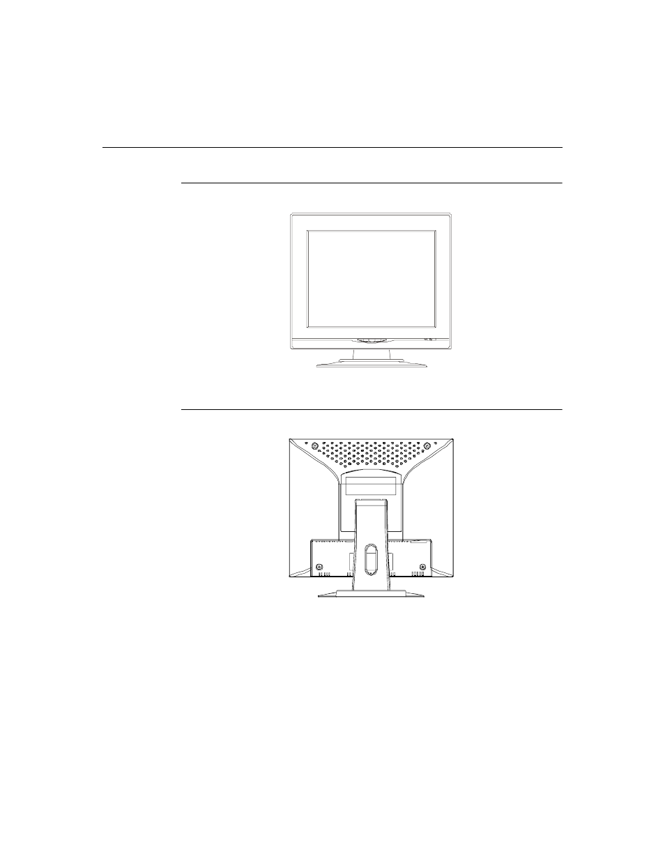 Product overview, Main unit, Rear view | Main unit rear view | Elo TouchSystems 1524L Series User Manual | Page 10 / 40