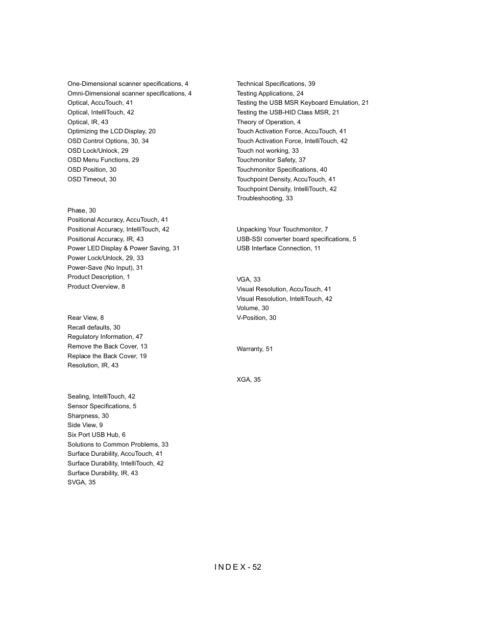 Elo TouchSystems Elo Entuitive 3000 Series 1729L User Manual | Page 60 / 61