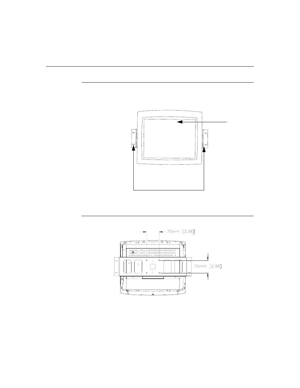 Product overview (1545l), Main unit, Rear view | Main unit rear view | Elo TouchSystems ET1547L-XXWC-X User Manual | Page 10 / 61