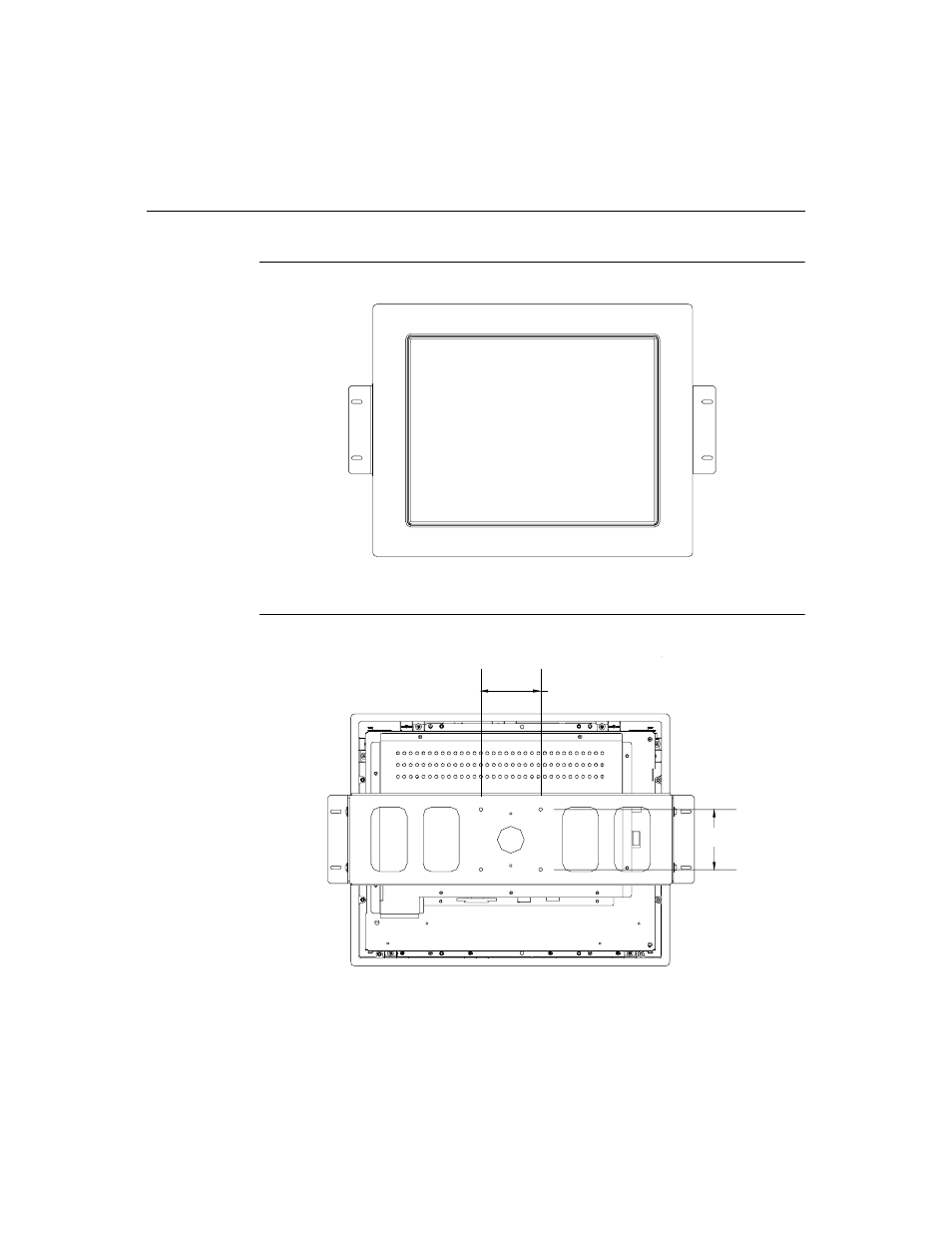 Product overview (1567l), Main unit, Rear view | Side view, Main unit rear view | Elo TouchSystems ET1547L-XXWC-X User Manual | Page 13 / 61