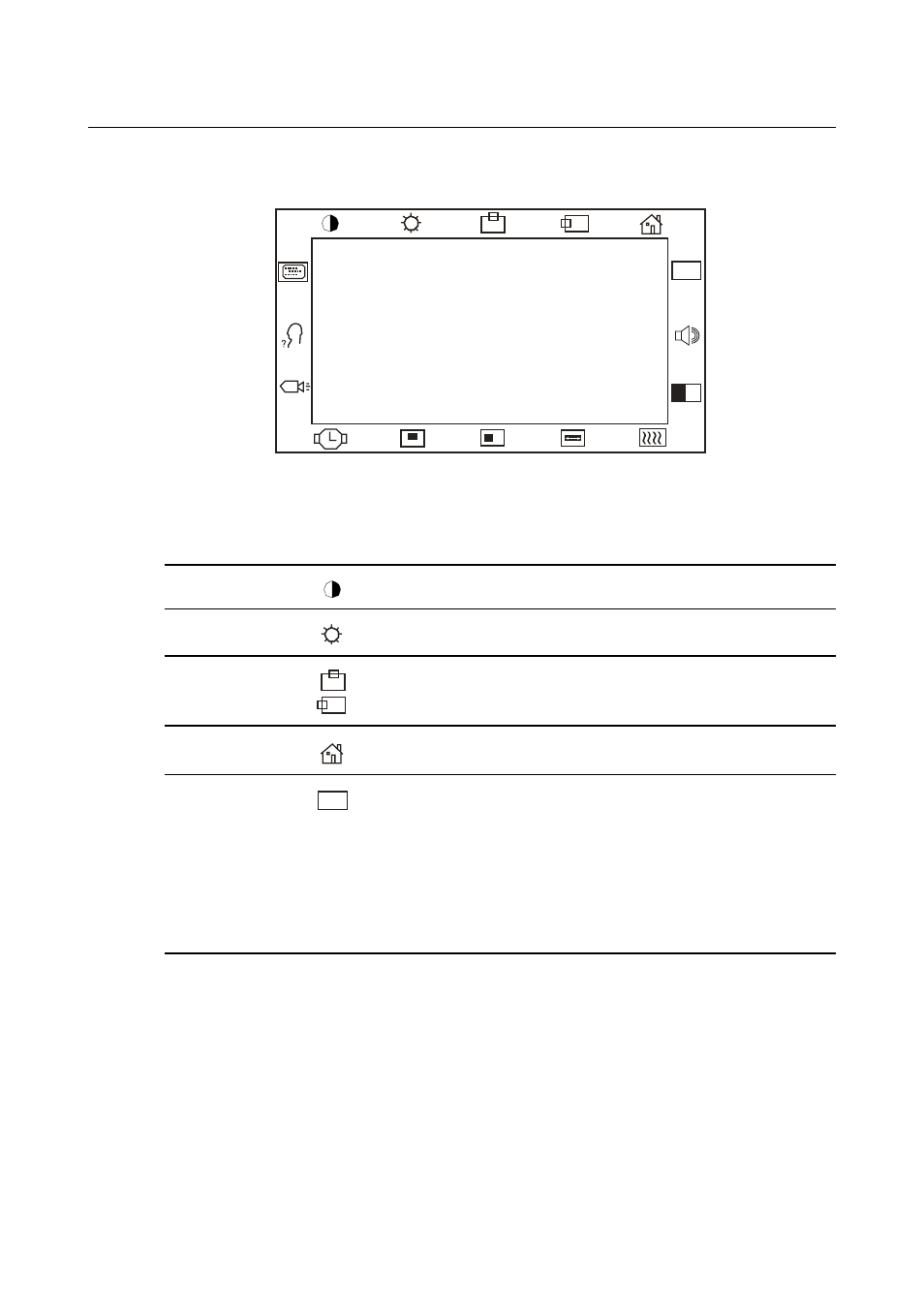 Osd menu function, Contrast | Elo TouchSystems 1725L User Manual | Page 25 / 47