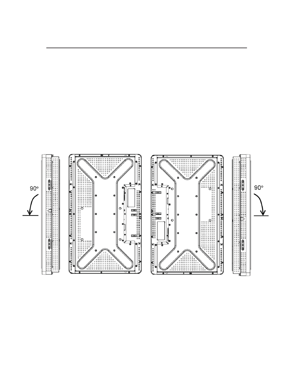 Portrait monitor orientation angle views | Elo TouchSystems ET2639L User Manual | Page 13 / 33