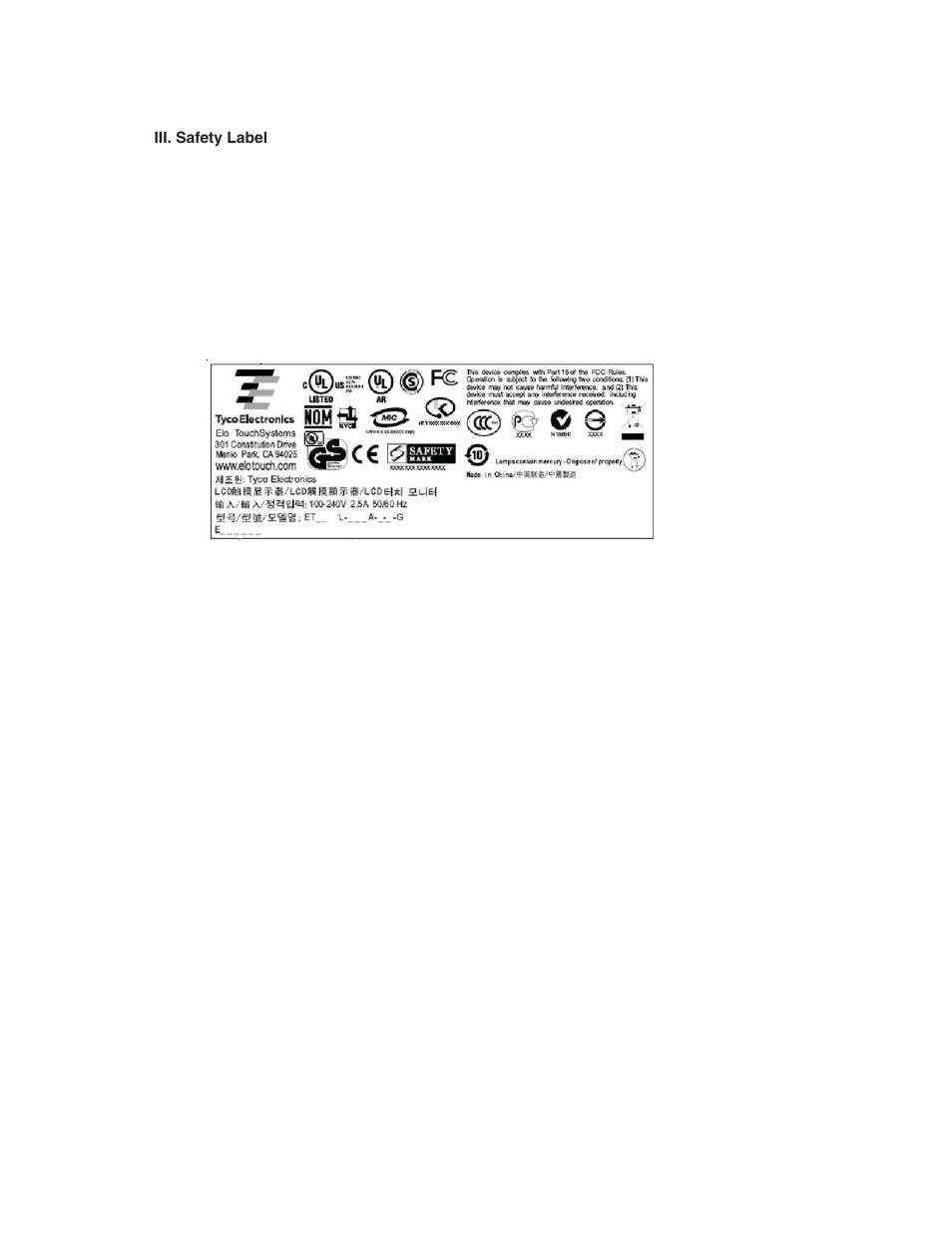 Elo TouchSystems ET2639L User Manual | Page 30 / 33