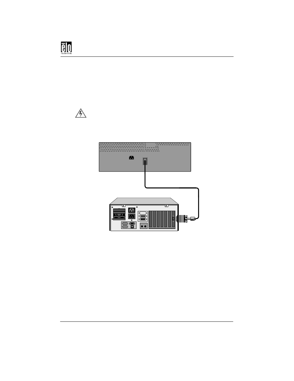 Connecting your touchmonitor | Elo TouchSystems ENTUITIVE TOUCHMONITOR ET1545C User Manual | Page 13 / 50