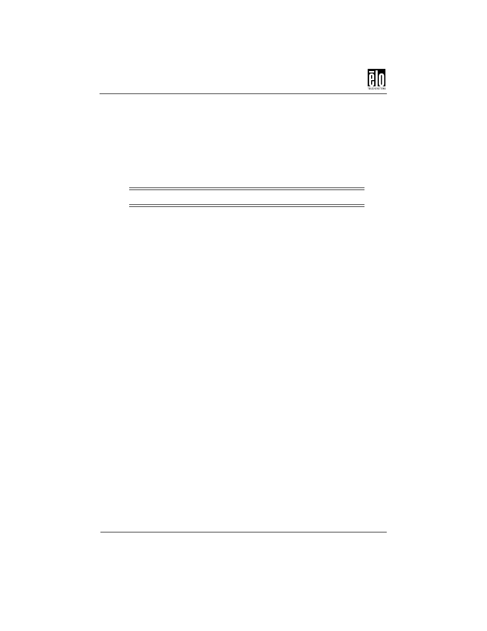 Preset timing table, 15” and 17” crt rear mount touchmonitor dimensions | Elo TouchSystems ENTUITIVE TOUCHMONITOR ET1545C User Manual | Page 44 / 50