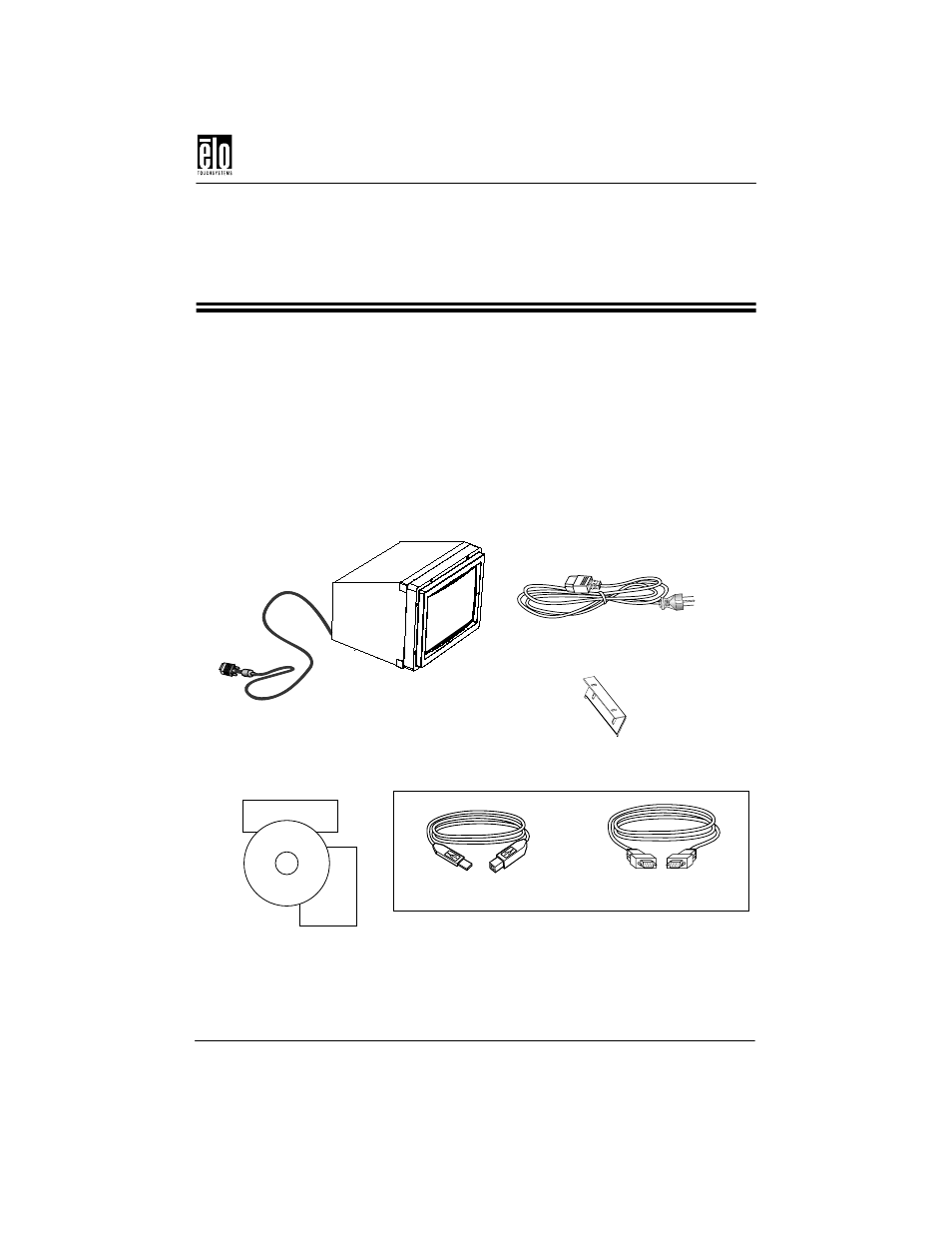 Chapter 2, Installation and setup, Unpacking your touchmonitor | Chapter 2 installation and setup | Elo TouchSystems ENTUITIVE TOUCHMONITOR ET1545C User Manual | Page 9 / 50