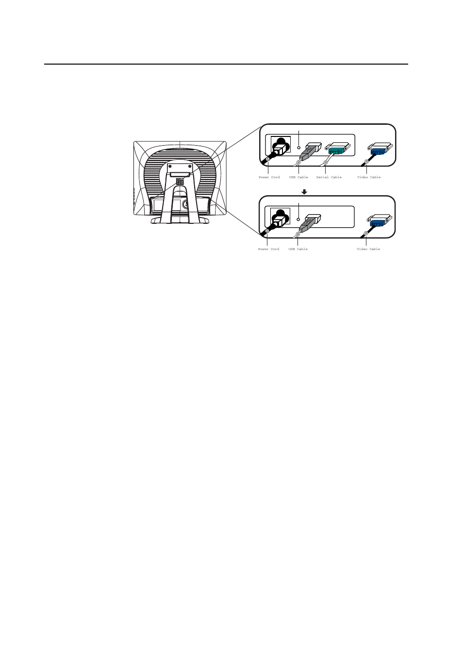 Touch interface connection | Elo TouchSystems Elo 1000 Series 1715L User Manual | Page 8 / 43