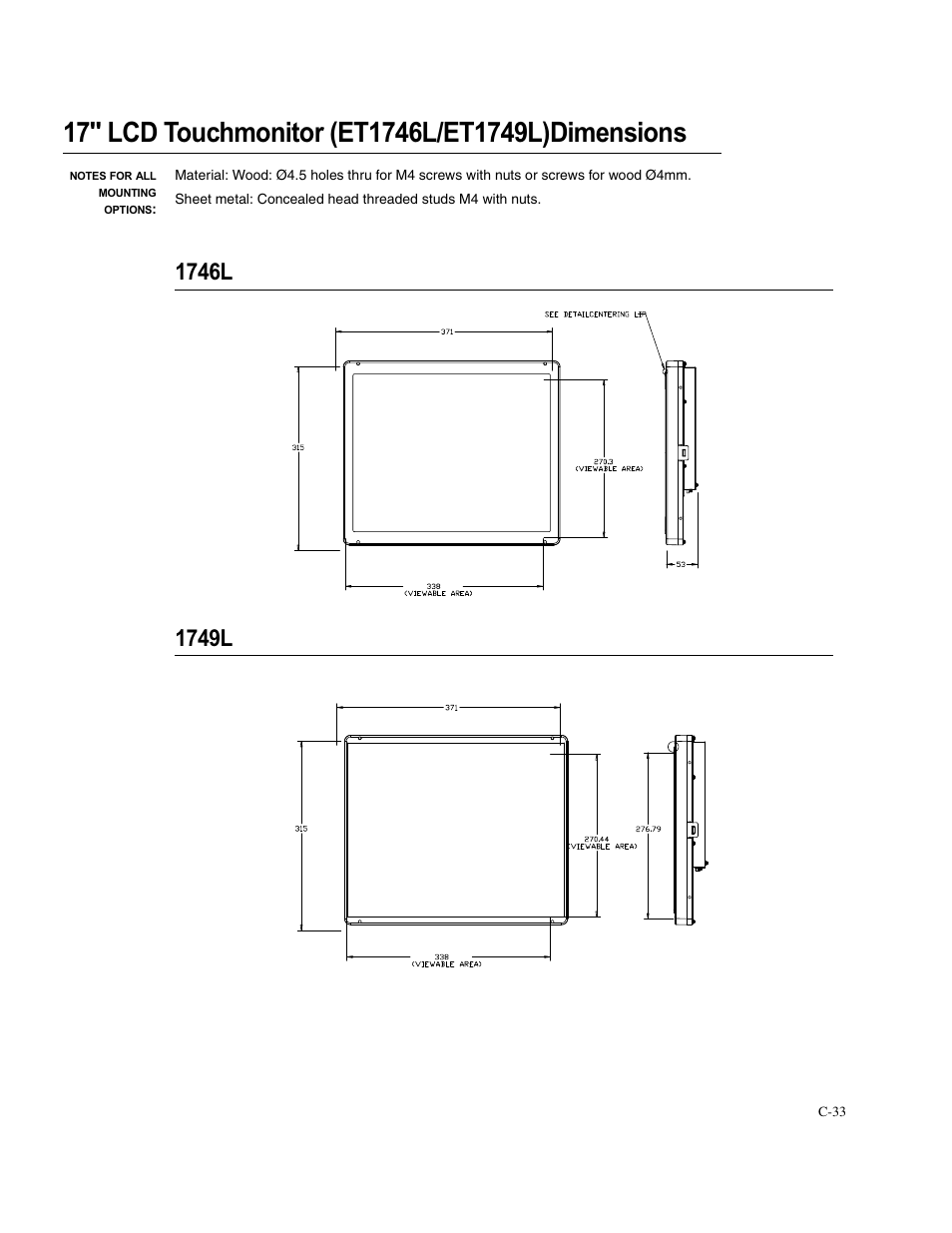 Elo TouchSystems Elo Entuitive 1749L Series User Manual | Page 37 / 45