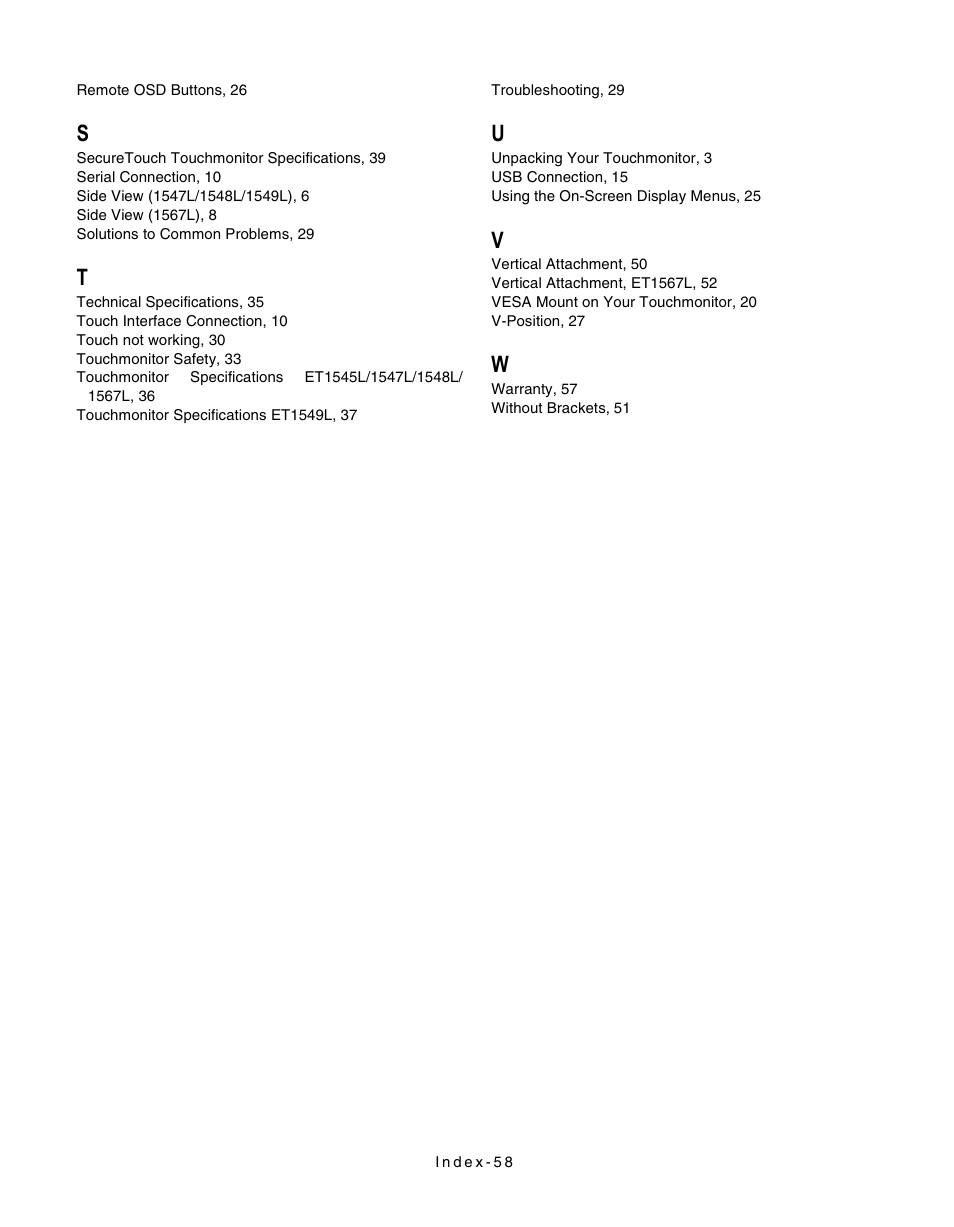 Elo TouchSystems LCD User Manual | Page 65 / 66