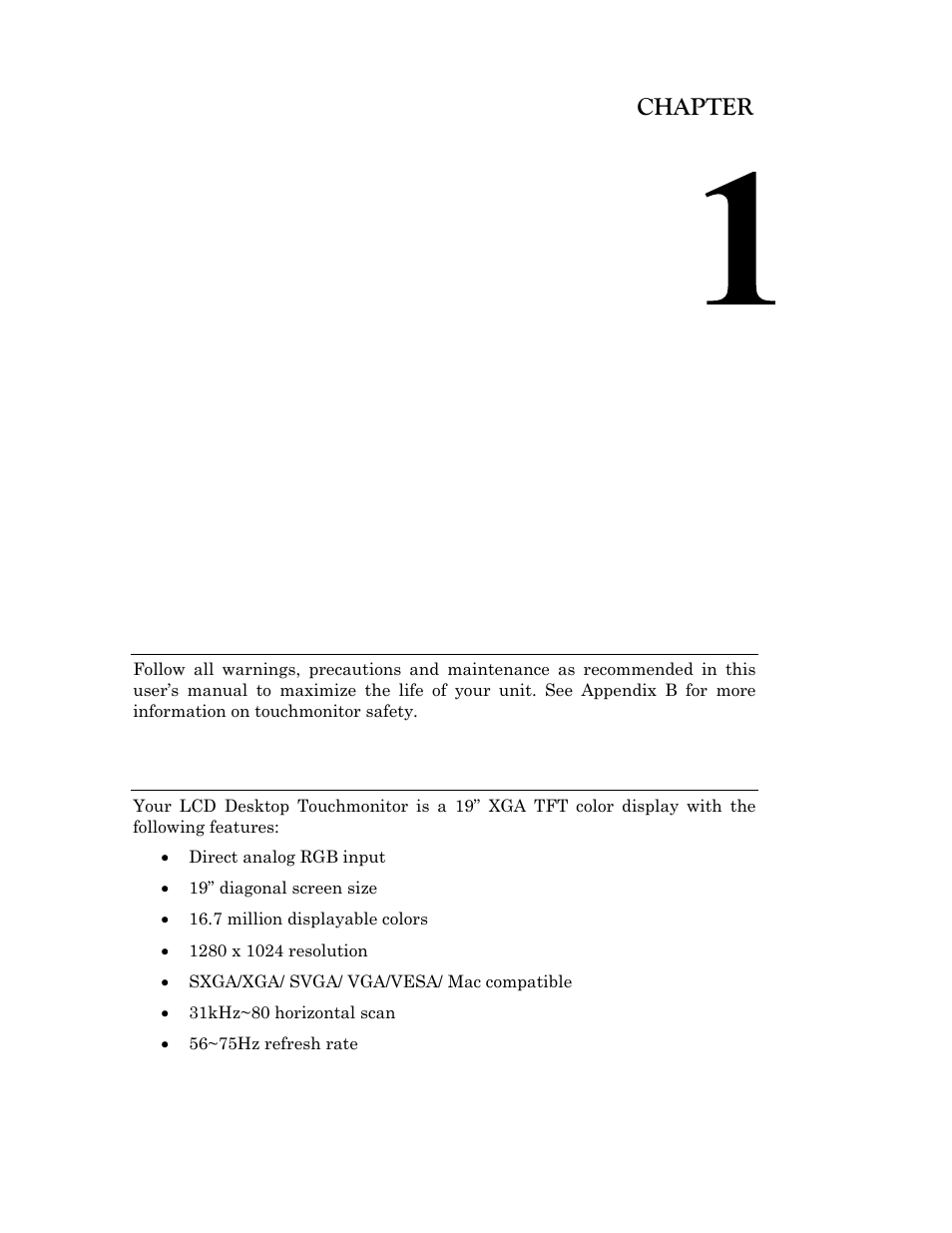 Precautions, About the product, Ntroduction | Elo TouchSystems 192XL-XXWA-1 Series User Manual | Page 7 / 50