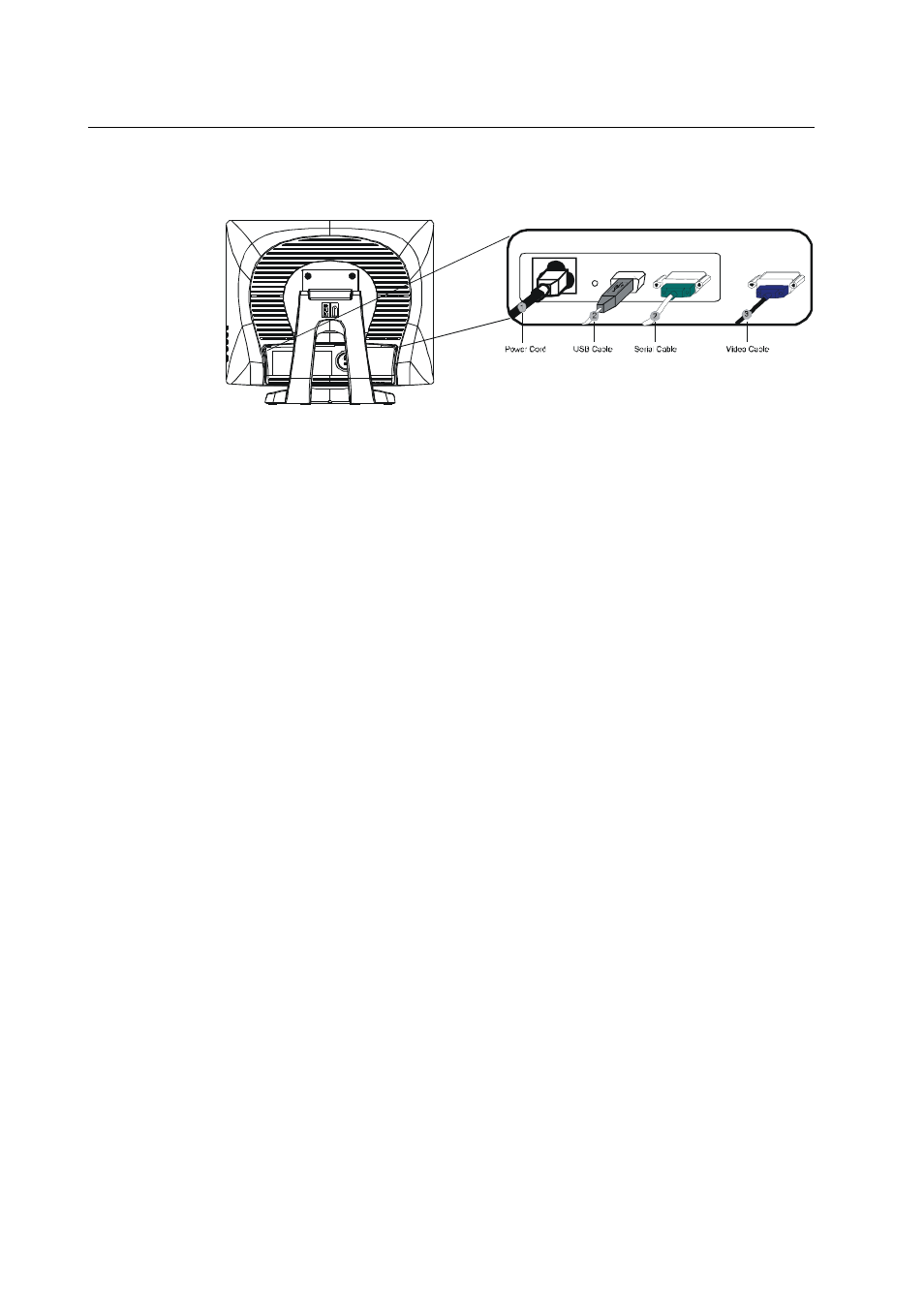 Touch interface connection | Elo TouchSystems ET1915L User Manual | Page 8 / 36