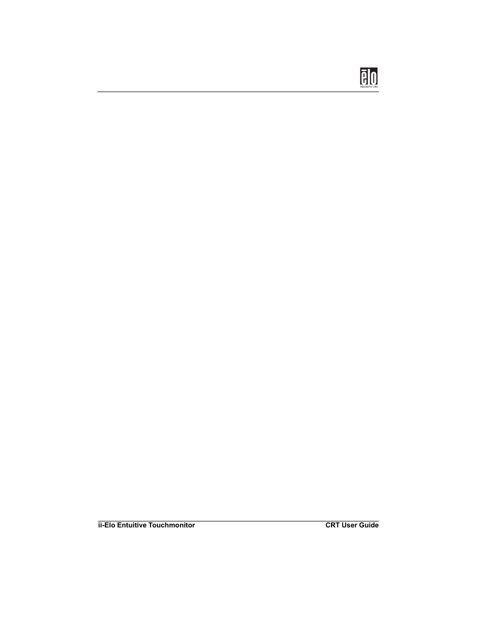 Elo TouchSystems CRT Touchmonitors User Manual | Page 3 / 50