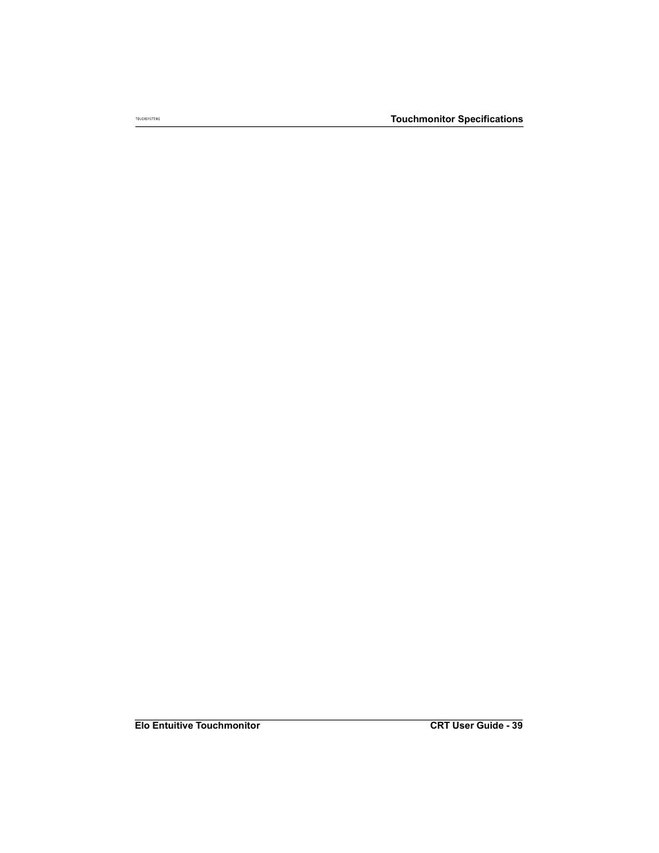 Elo TouchSystems CRT Touchmonitors User Manual | Page 44 / 50