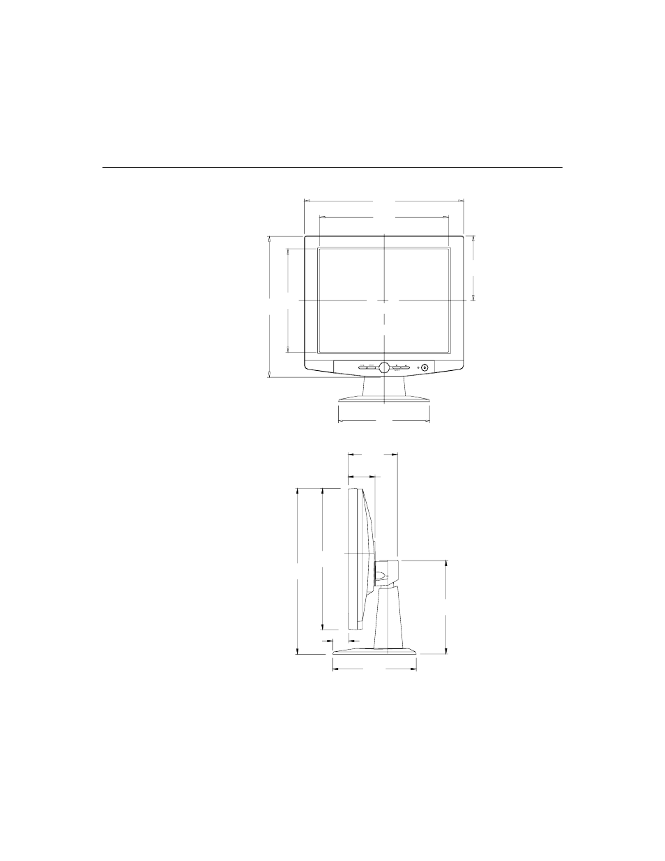 17" lcd desktop touchmonitor (et1724l-xswb, 1) dimensions | Elo TouchSystems ET1724L-7SWR-1-NL User Manual | Page 41 / 50