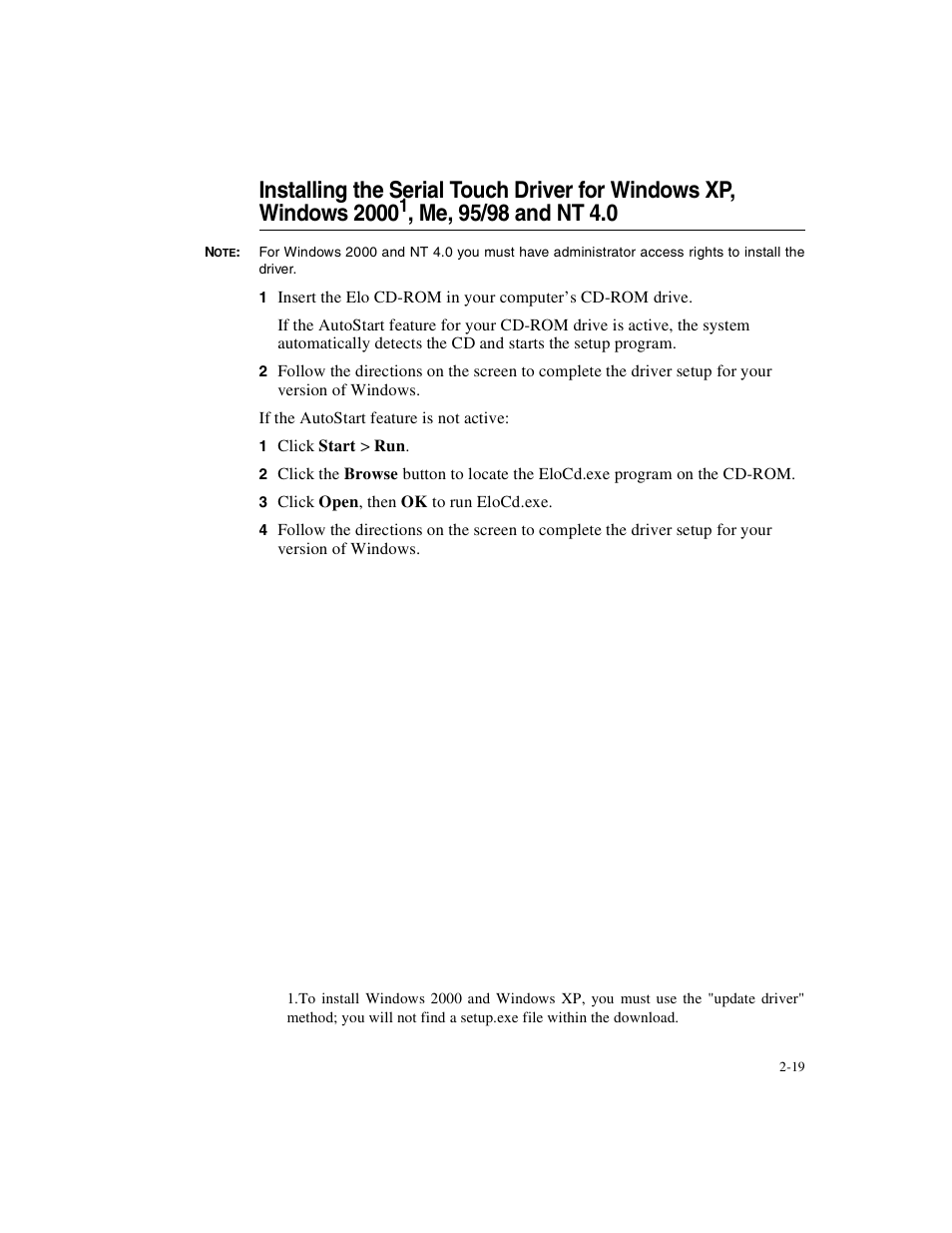 Elo TouchSystems 1925L Series User Manual | Page 23 / 55
