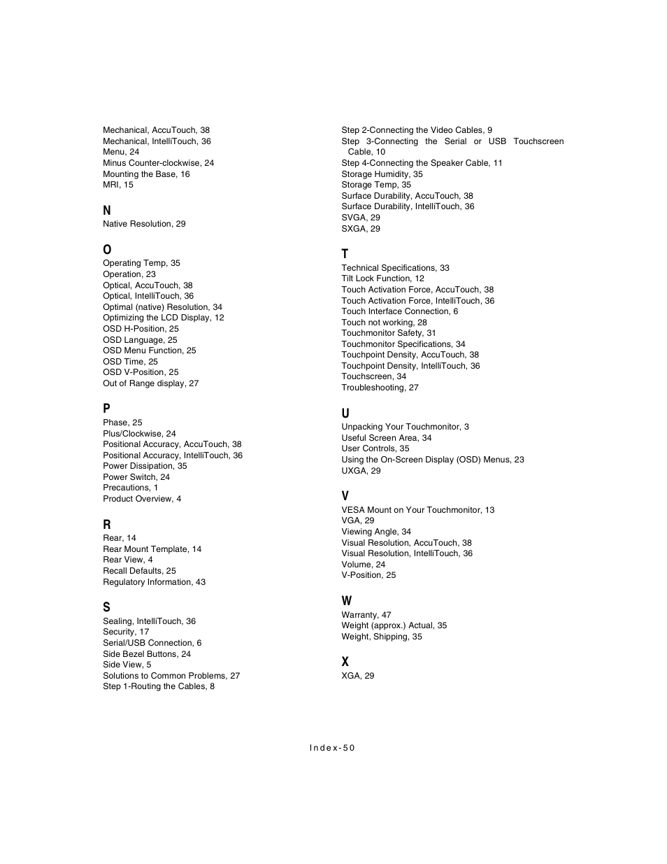 Elo TouchSystems 1925L Series User Manual | Page 54 / 55