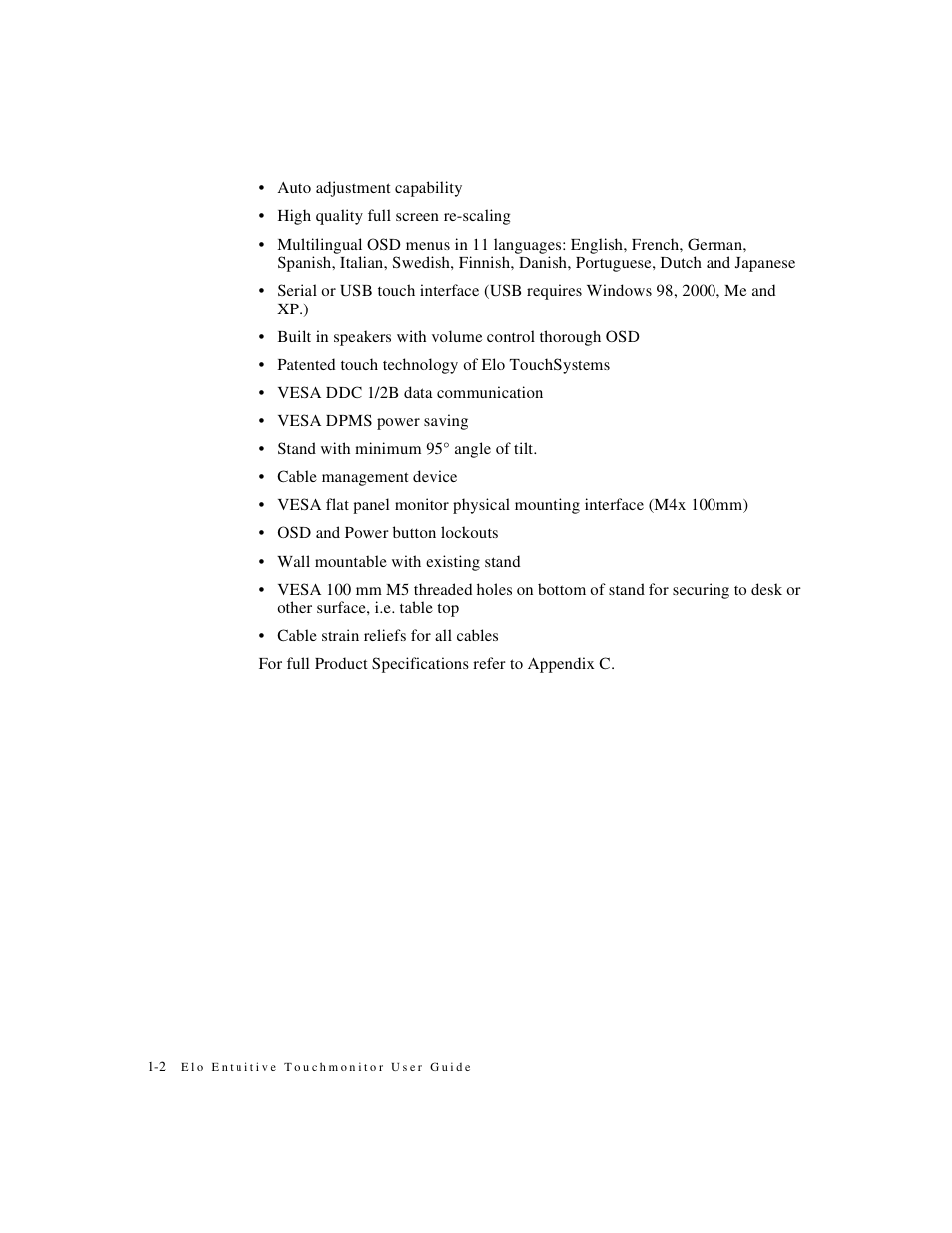 Elo TouchSystems 1925L Series User Manual | Page 6 / 55