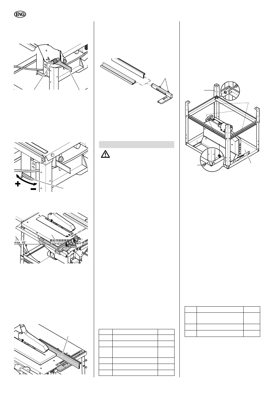 Assembly, English | Elektra Beckum TKHS 315 E/P User Manual | Page 18 / 64