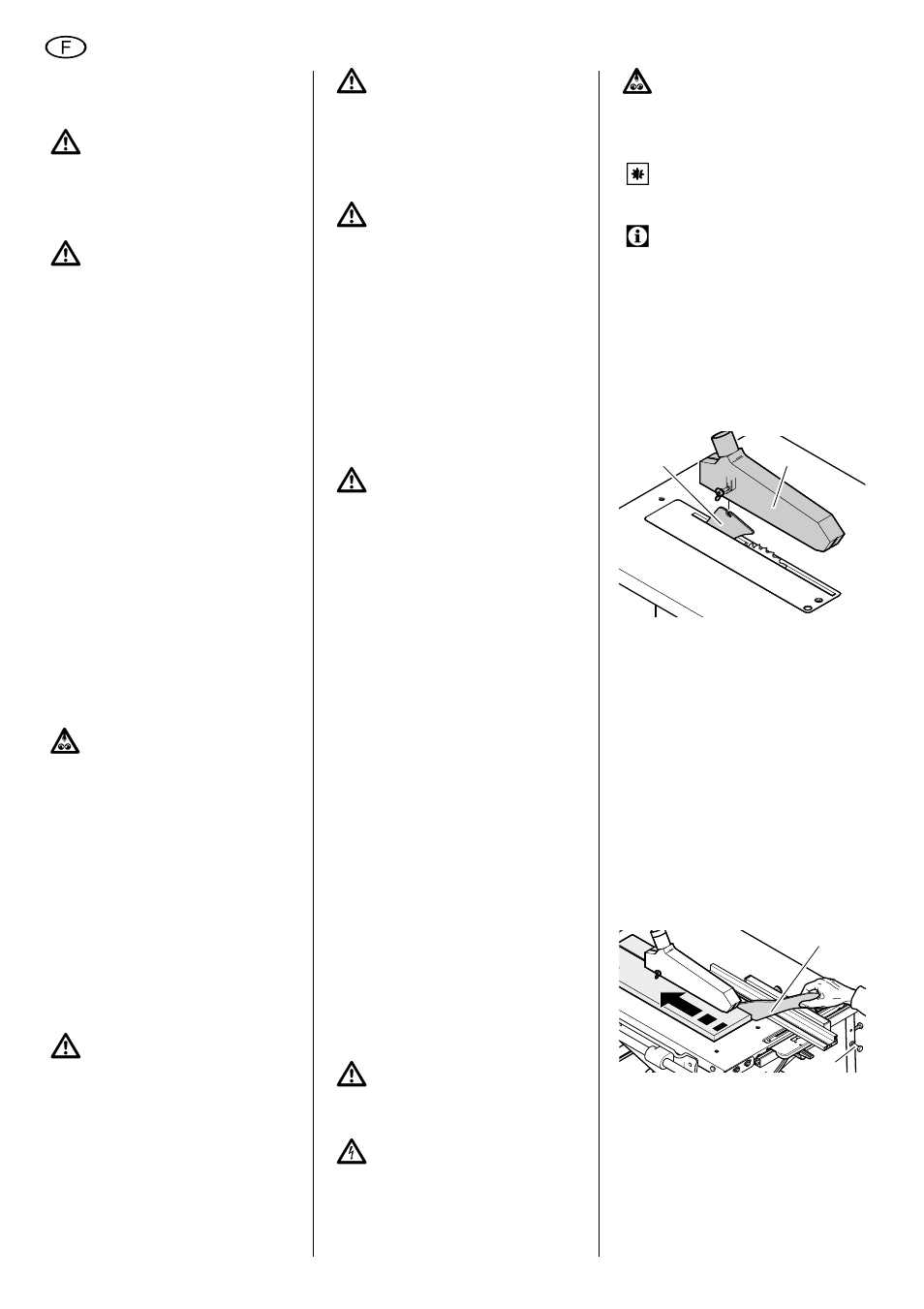 4 dispositifs de sécurité, 3 symboles employés dans, Les présentes instructions | Elektra Beckum TKHS 315 E/P User Manual | Page 28 / 64