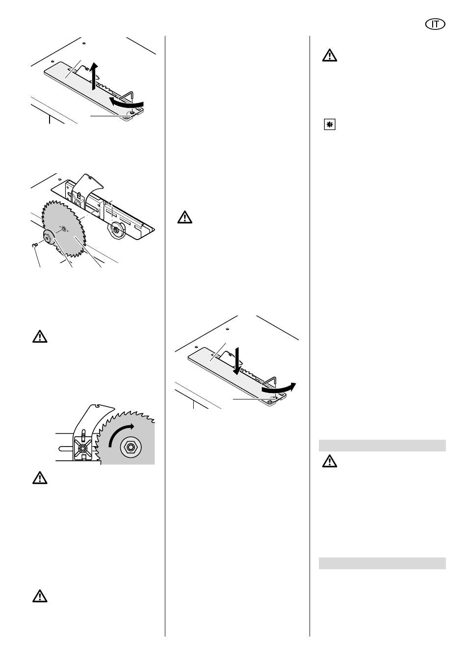 3 conservare la macchina, 4 manutenzione, Riparazione | Trasporto, 2 pulire il gruppo di regolazione, In altezza della lama, 77) di | Elektra Beckum TKHS 315 E/P User Manual | Page 47 / 64