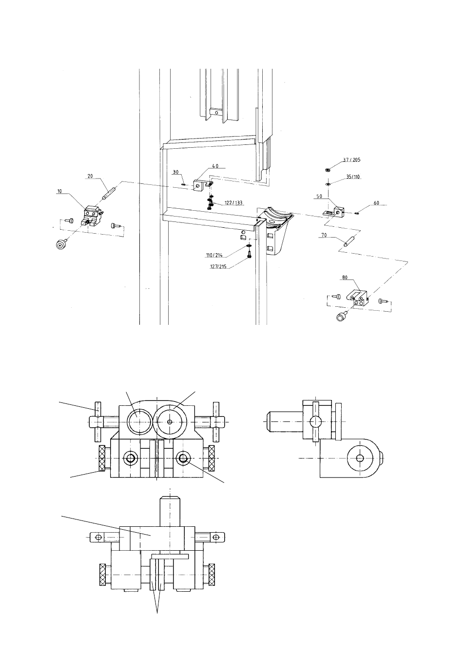 Guida di precisione a tre rulli, Posizionamento | Elektra Beckum BAS 315 User Manual | Page 18 / 19