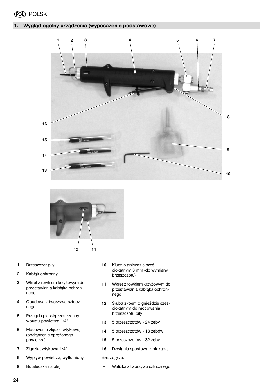 Polski | Elektra Beckum KS 6000 User Manual | Page 24 / 44