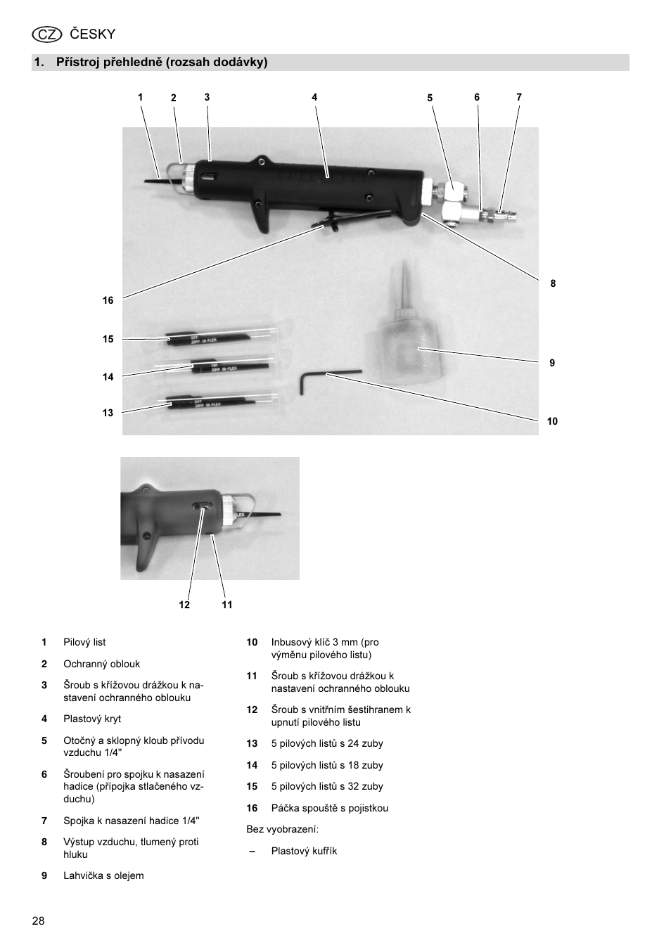 Česky | Elektra Beckum KS 6000 User Manual | Page 28 / 44