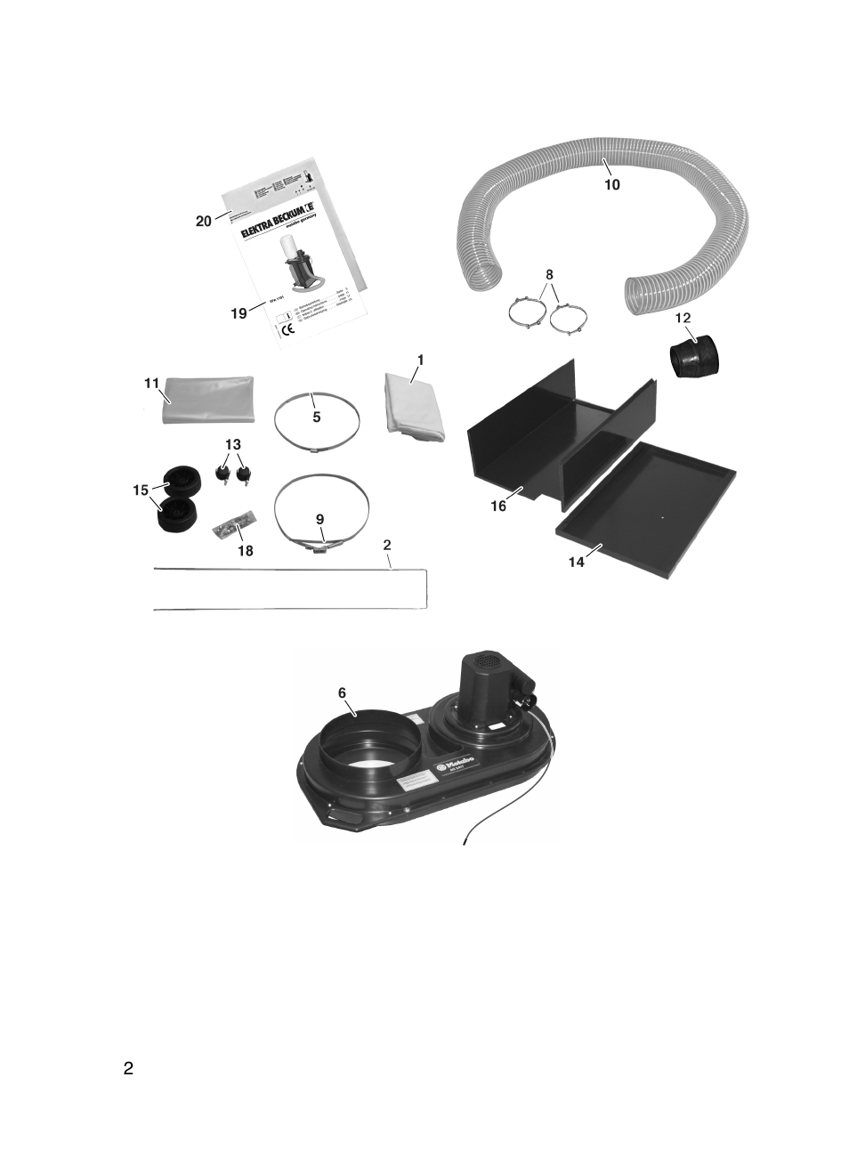 Elektra Beckum Metabo SPA 1701 User Manual | Page 2 / 11