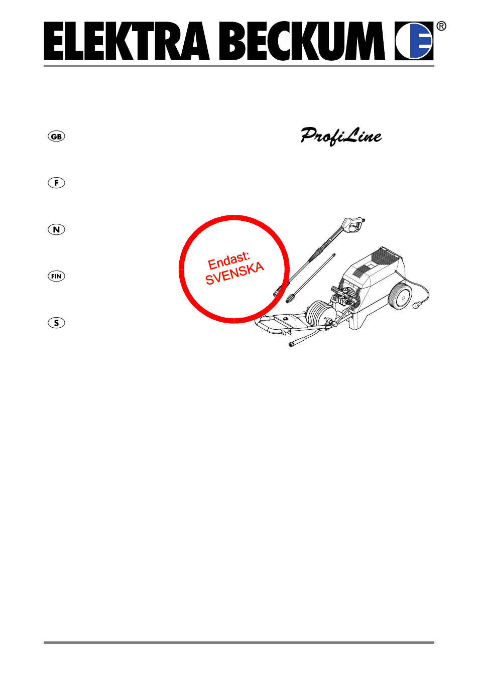 Elektra Beckum ProfiLine HD 185 User Manual | 11 pages