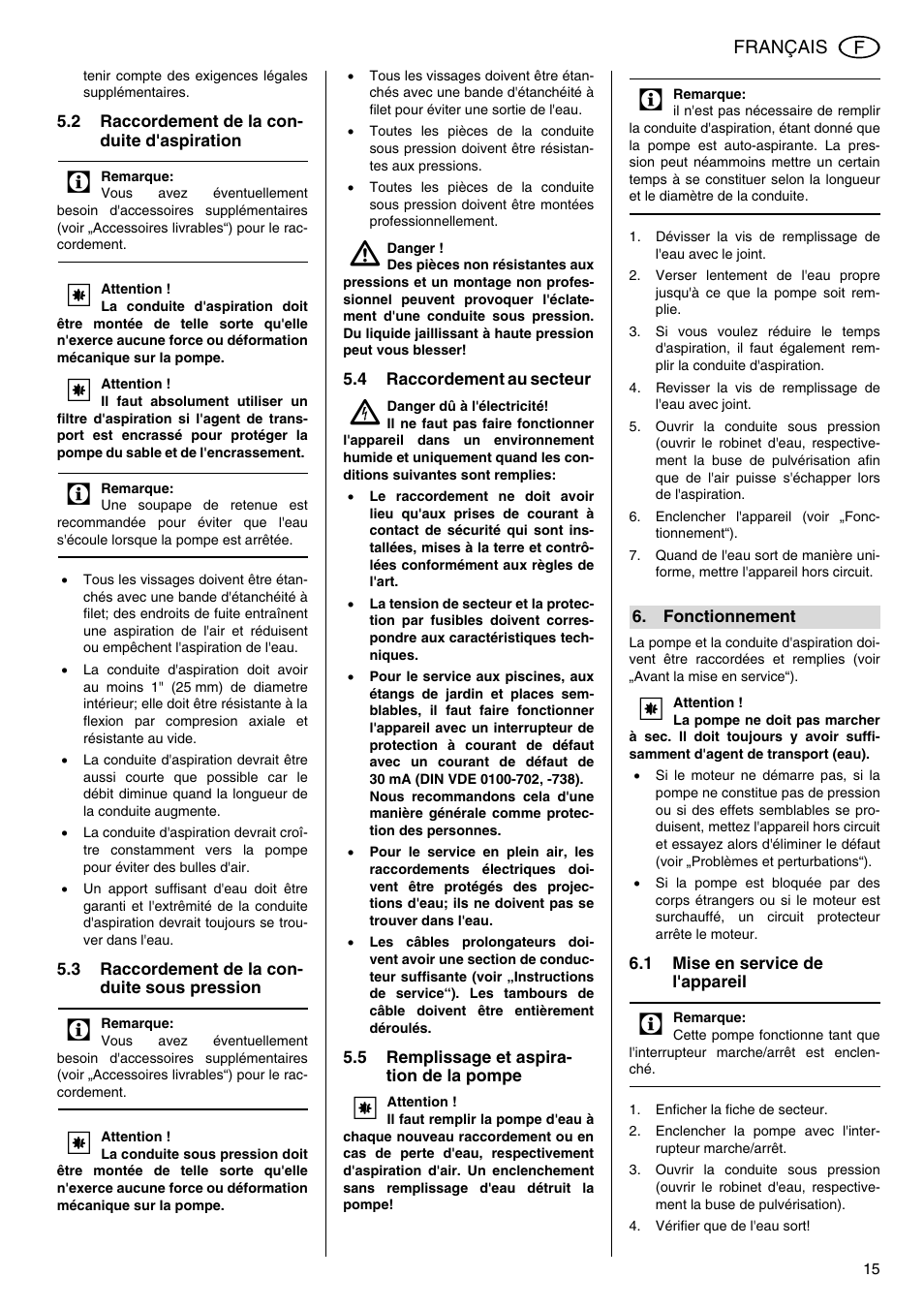 Elektra Beckum Pump P 5500 M User Manual | Page 15 / 44