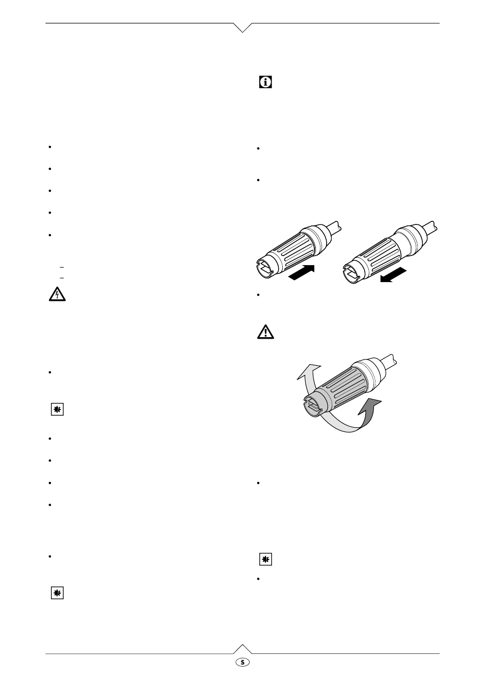 Riktig anslutning, Elanslutning, Vattenanslutning | Lämpliga tillbehör, Multimunstycke, Smutsfräs, Tillsatsmedel | Elektra Beckum HD 920 D User Manual | Page 5 / 11