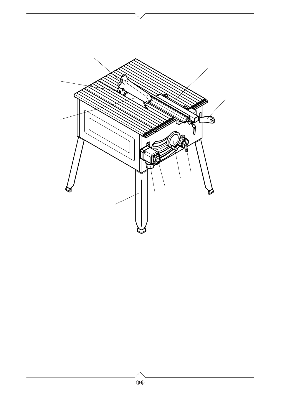 Saw components and controls | Elektra Beckum PK 255 3 User Manual | Page 4 / 20