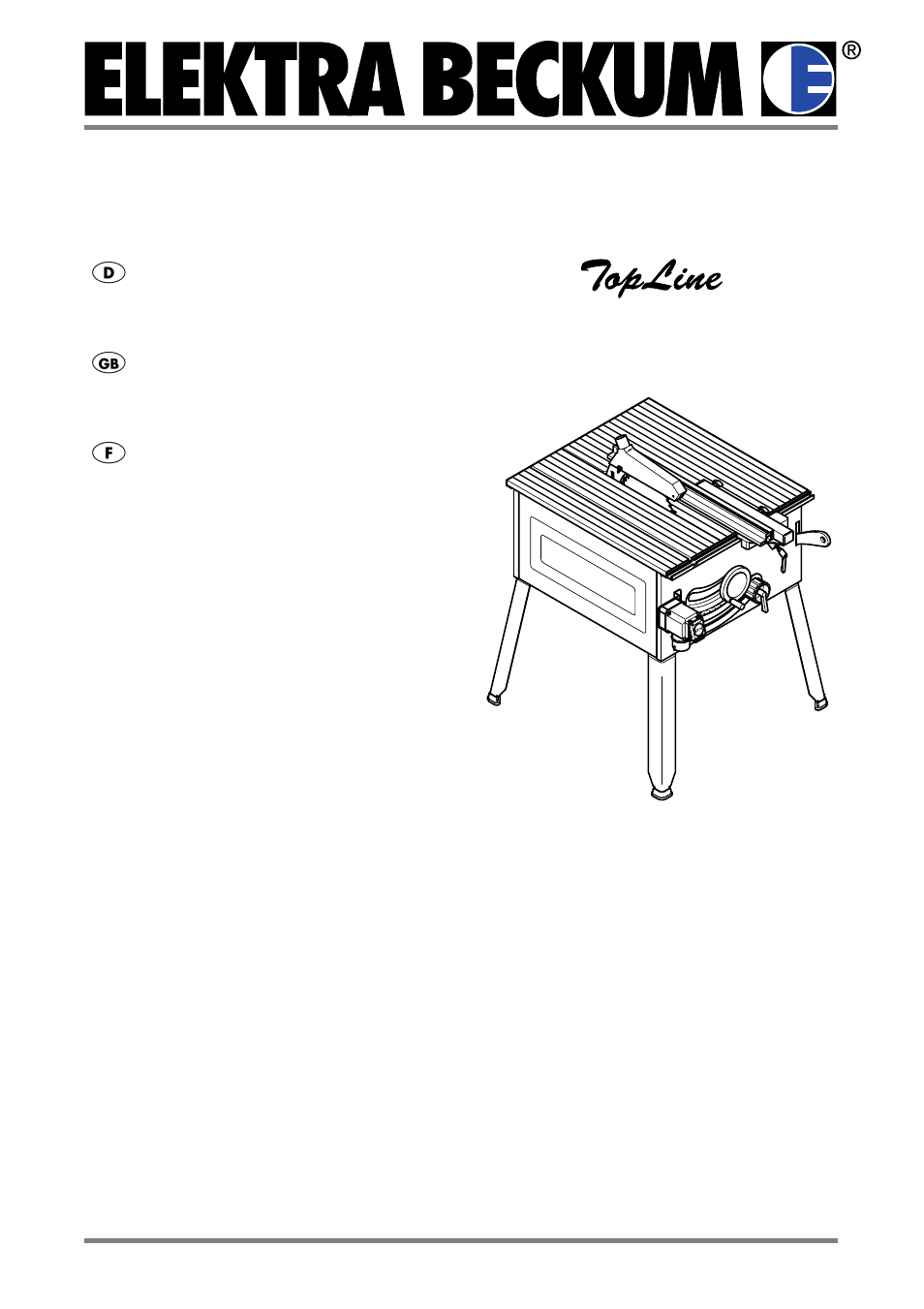 Elektra Beckum PK 255 User Manual | 52 pages