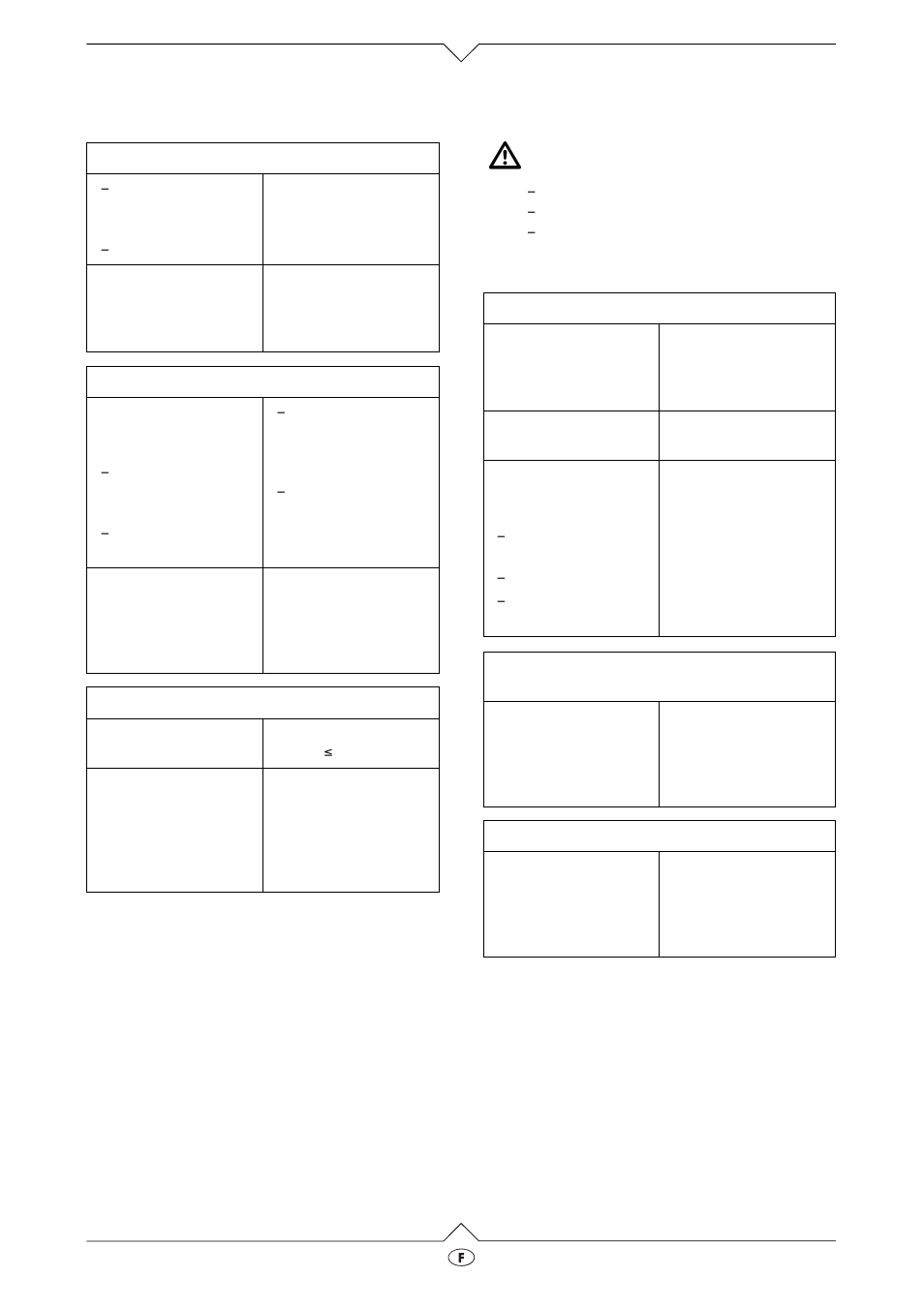 Tableau de maintenanc, Problèmes et pannes | Elektra Beckum PK 255 User Manual | Page 48 / 52