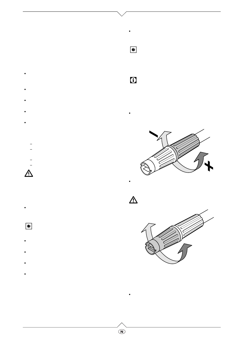 Den riktige tilkoplingen, Elektrisk tilkopling, Tilkopling av vann | Det riktige tilbehøret, Multi-power-dyse, Smussfres | Elektra Beckum High Pressure Cleaners HD 185 / 690 D User Manual | Page 5 / 11