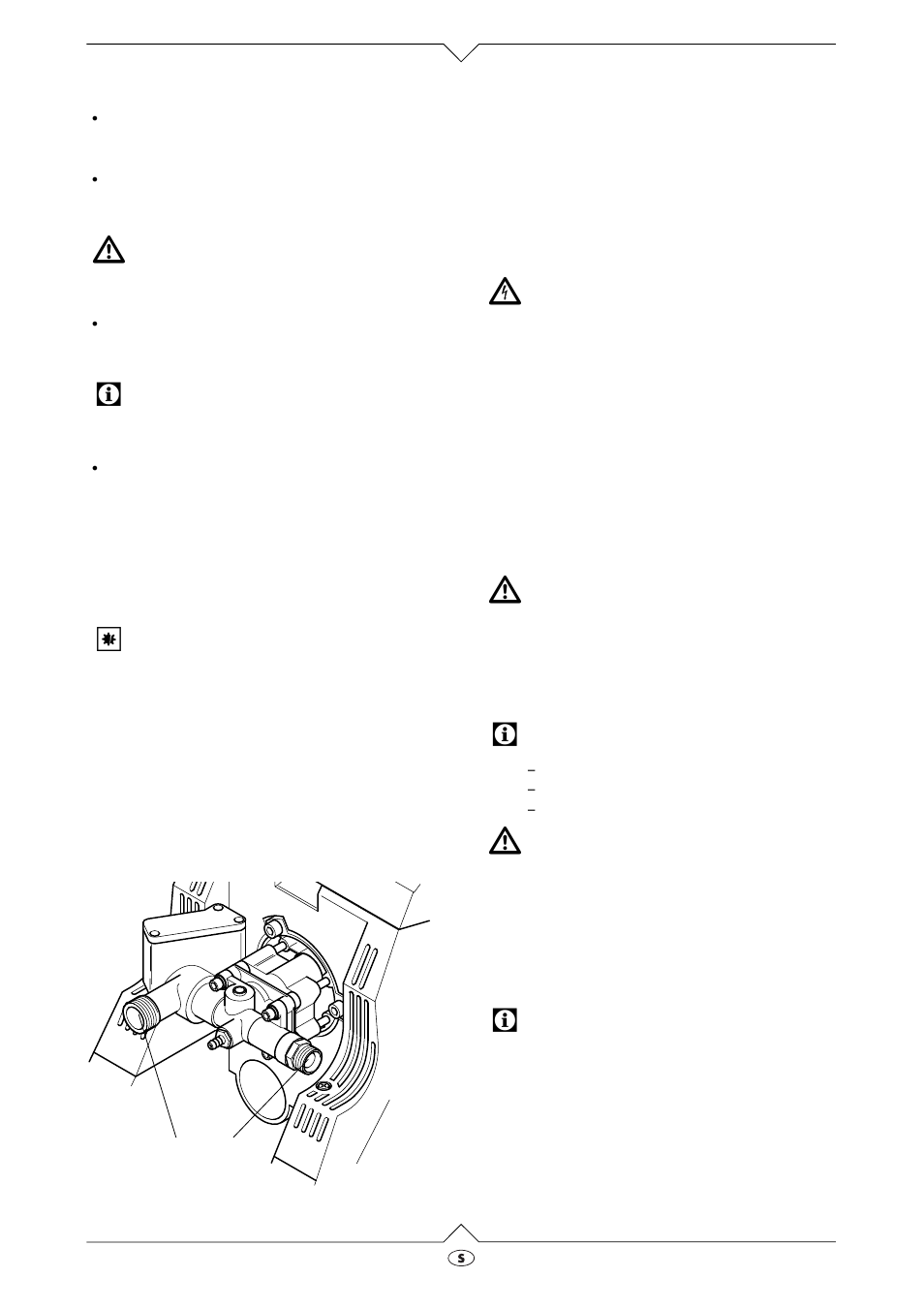 Manövrering, Driftförberedelser, Drift | Elektra Beckum TopLine HD 500 User Manual | Page 6 / 11