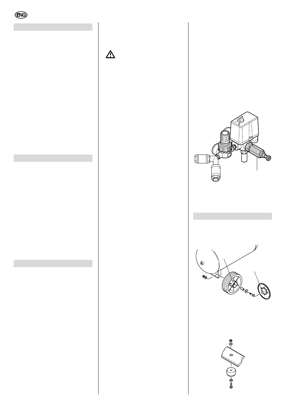 Please read first, Safety, 1 specified conditions of use | 2 general safety information, 3 safety devices, Operation, 1 prior to initial operation, English | Elektra Beckum Compressor Pump Basic 265 User Manual | Page 4 / 6