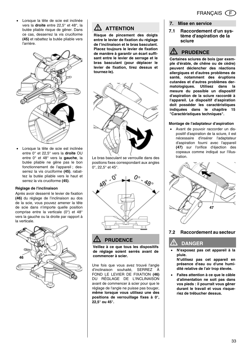 Elektra Beckum KGS 303 User Manual | Page 33 / 64